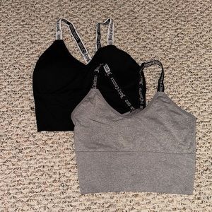 JUICY COUTURE GREY & BLACK BRA TOP/ SPORTS BRAS SZ L